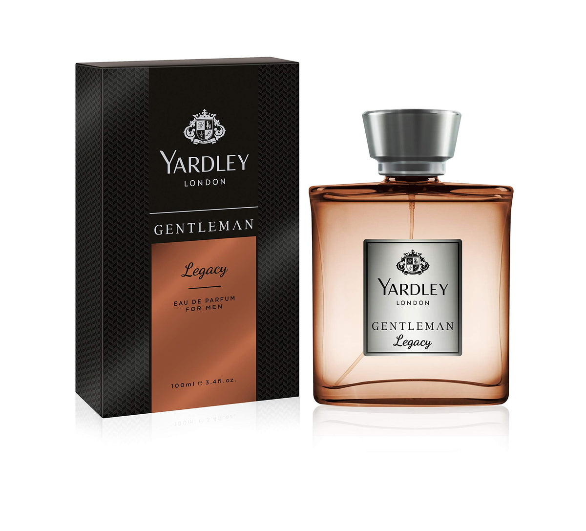 Yardley Gentleman Legacy Eau De Parfum - 100ml | Luxury Fragrance | Signature Notes Of Pink Pepper & M&arin | For Men