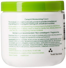Cetaphil Moisturizing Cream for Dry/Sensitive Skin, Fragrance Free 16 oz