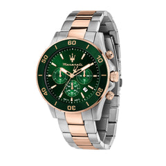 Maserati Competizione Men's Watch, 43mm, bracelet, Chronograph, Quartz Watch - R8873600004, Rose Gold/Stainless Steel