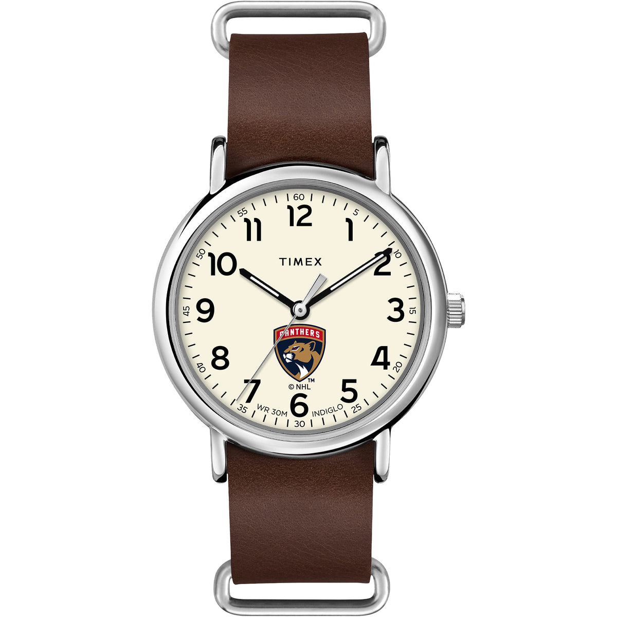 Timex Tribute Men's NHL Weekender 40mm Quartz Leather Strap - Florida Panthers