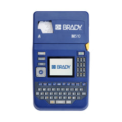 Brady M510 Portable Industrial Label Printer, 1.5" Wide, Single-Color Thermal Printing, Lab, Field, or Facility, Blue/Gray, 3.75" H x 5.75" W x 10" D