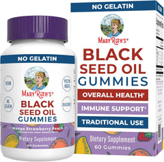 MARYRUTH'S Organics Black Seed Oil Gummies, Black Cumin Seed Oil Supplement | Black Cumin Seed Oil Supplement, Immune Support & Cardiovascular Health, Vegan, No Gelatin, Pectin Based