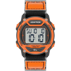 Armitron Sport Unisex Digital Chronograph Nylon Strap Watch, 45/7004