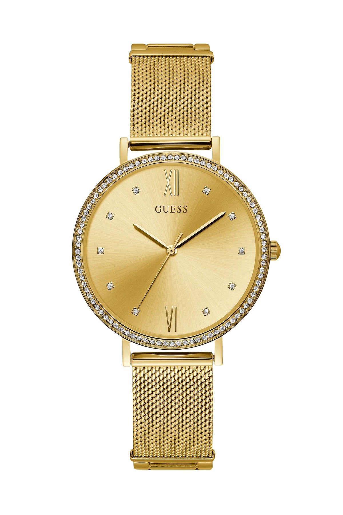 GUESS Womens Quartz Watch, Analog Display and Stainless Steel Strap - W1154L3