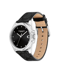 Coach GREYSON Men's Watch, Analog - Black Silver