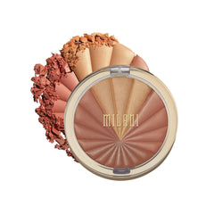 (02bronzeburst) - Milani Colour Harmony Blush Palette - Bronze Burst (10ml) Vegan, Cruelty-Free Powder Blush Compact - Shape, Contour & Highlight Face with 4 Matte Shades