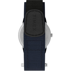 Timex Easy Reader Date Expansion Band Watch - Blue/Silver-Tone/Blue/35mm