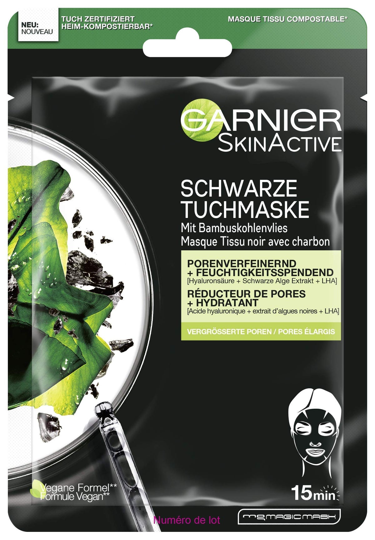 Garnier Hydra Bomb Black Algae Fabric Mask, 36g