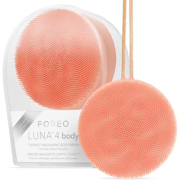 FOREO LUNA 4 Body Massage Body Brush – Whole-Body Cleanser & Exfoliator, Waterproof, USB Rechargeable