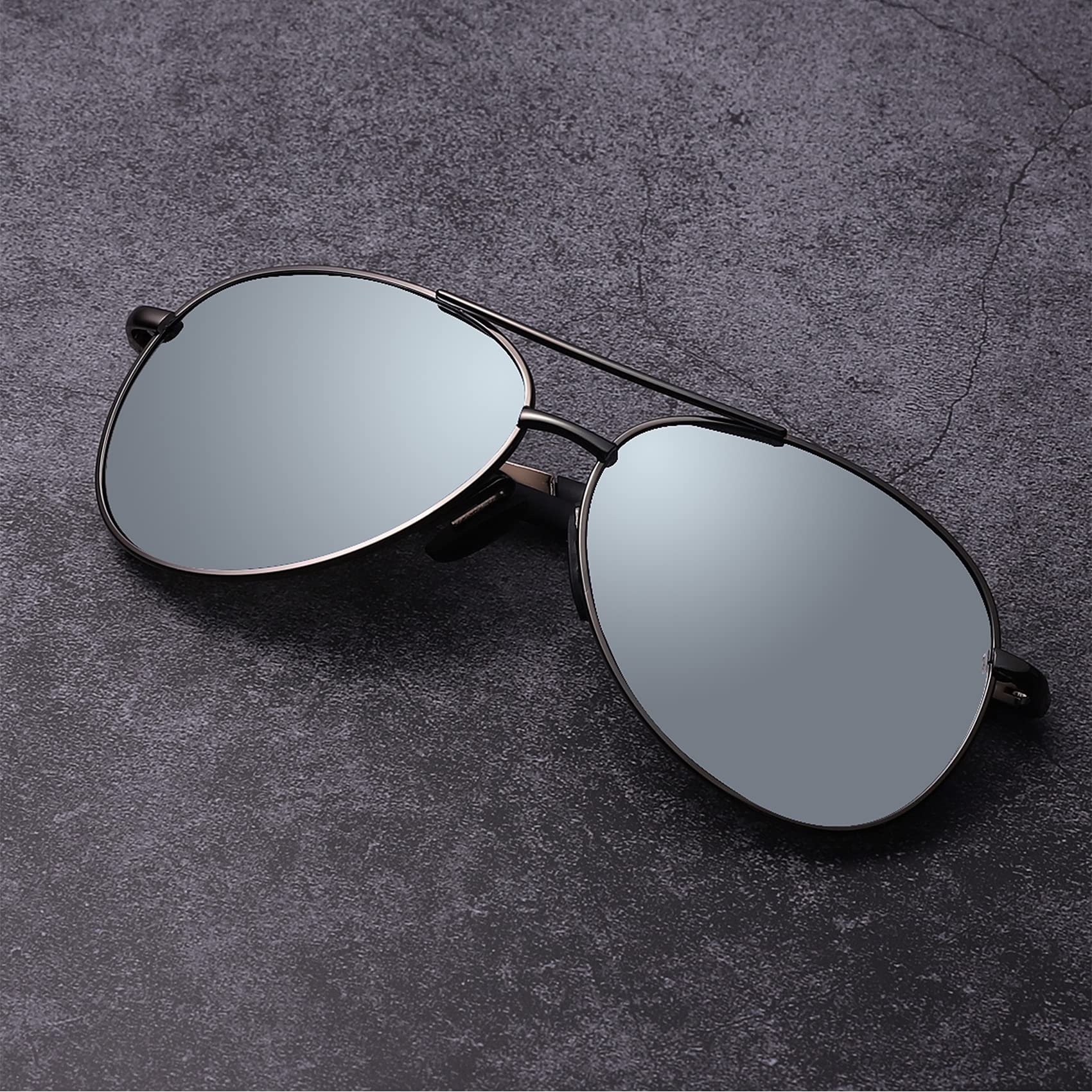 Aviator Sunglasses for Men Polarized Women-mxnx UV Protection Lightweight Driving Fishing Sports Mens Sunglasses MX208