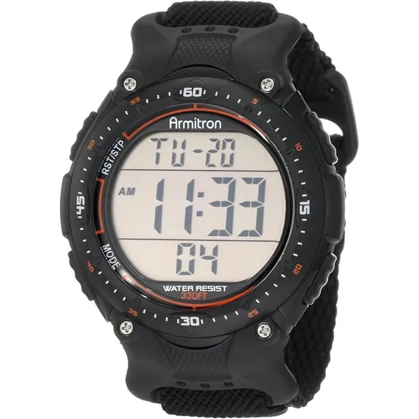 Armitron Sport Men's Black Strap Digital Watch