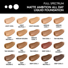 Covergirl Matte Ambition, All Day Foundation, Light Neutral 1, 1.01 Ounce