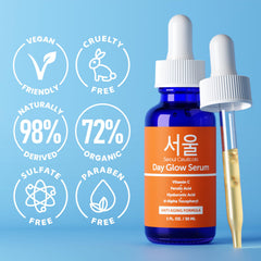 Seoul Ceuticals Korean Skin Care - 20% Vitamin C Hyaluronic Acid Serum + CE Ferulic Acid Provides Potent Anti Aging, Anti Wrinkle Korean Beauty 1oz