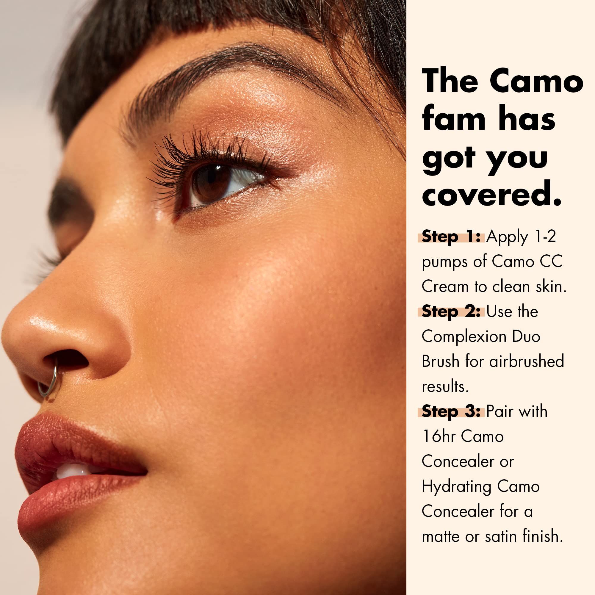 e.l.f. Camo CC Cream, Color Correcting Medium-To-Full Coverage Foundation with SPF 30, Medium 310 C, 1.05 Oz (30g)