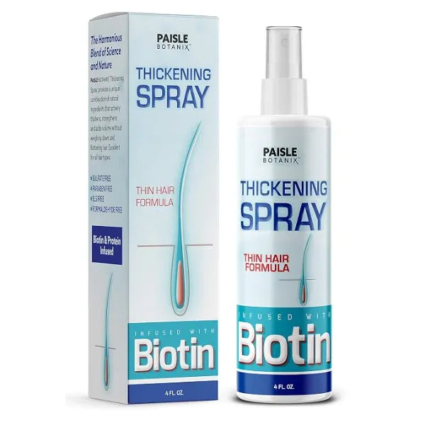 Paisle Botanics Hair Thickening Serum for Hair Growth and Volume DHT Blocker for Hair Loss Prevention and Fine Hair Texturizing Spray