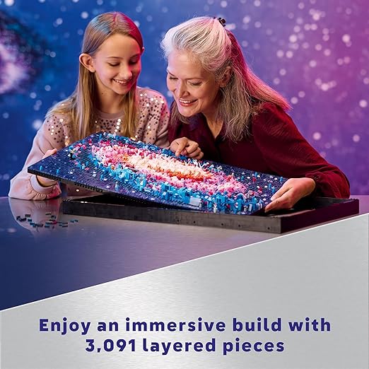 LEGO Art The Milky Way Galaxy Set, Space Model Kit for Adults to Build, Creative Activity for Design Lovers, Home Office Décor Idea for Living Room, Astronomy Gift for Men, Women, Him or Her 31212