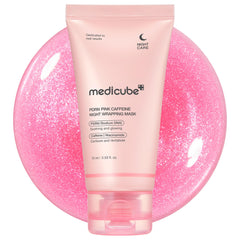 medicube PDRN Caffeine Overnight Wrapping Peel Off Facial Mask | Firming, Depuffing & Hydration | Salmon DNA + Caffeine + Collagen For Refined, Glass Skin & Face Contour Support | Korean Skin Care - 75ml