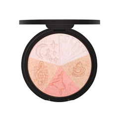 Bolver Highlighter Makeup Palette, Powder Palette Facial Bronzers Illuminator Palette Highlighter Baked Waterproof Long Lasting. (H05)