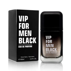 URBAN COLLECTION VIP Black for Men Eau De Parfum - Aromatic Fougere Fragrance - Top Notes of Absinthe, Anise & Fennel - Base Scents of Lavender, Musk & Black Vanilla Husk - Free of Parabens - Elegant 100ml Bottle