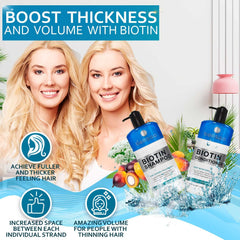 NOXZEMA Biotin Shampoo and Conditioner for Hair Growth