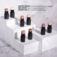 Best Organic 100% Natural Vegan Gluten-Free Cream Blush Stick Cheek Tint, Made in USA by BaeBlu, Blush