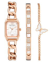 Anne Klein Women's Quartz Watch with Analog Display and Stainless Steel Bracelet AK3942RGST Rose Gold