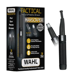 Wahl Manscaper 2 in 1 Lithium Battery Tactical Dual Sided Eyebrow Trimmer and Nose Hair Trimmer for Men – Model 3023805