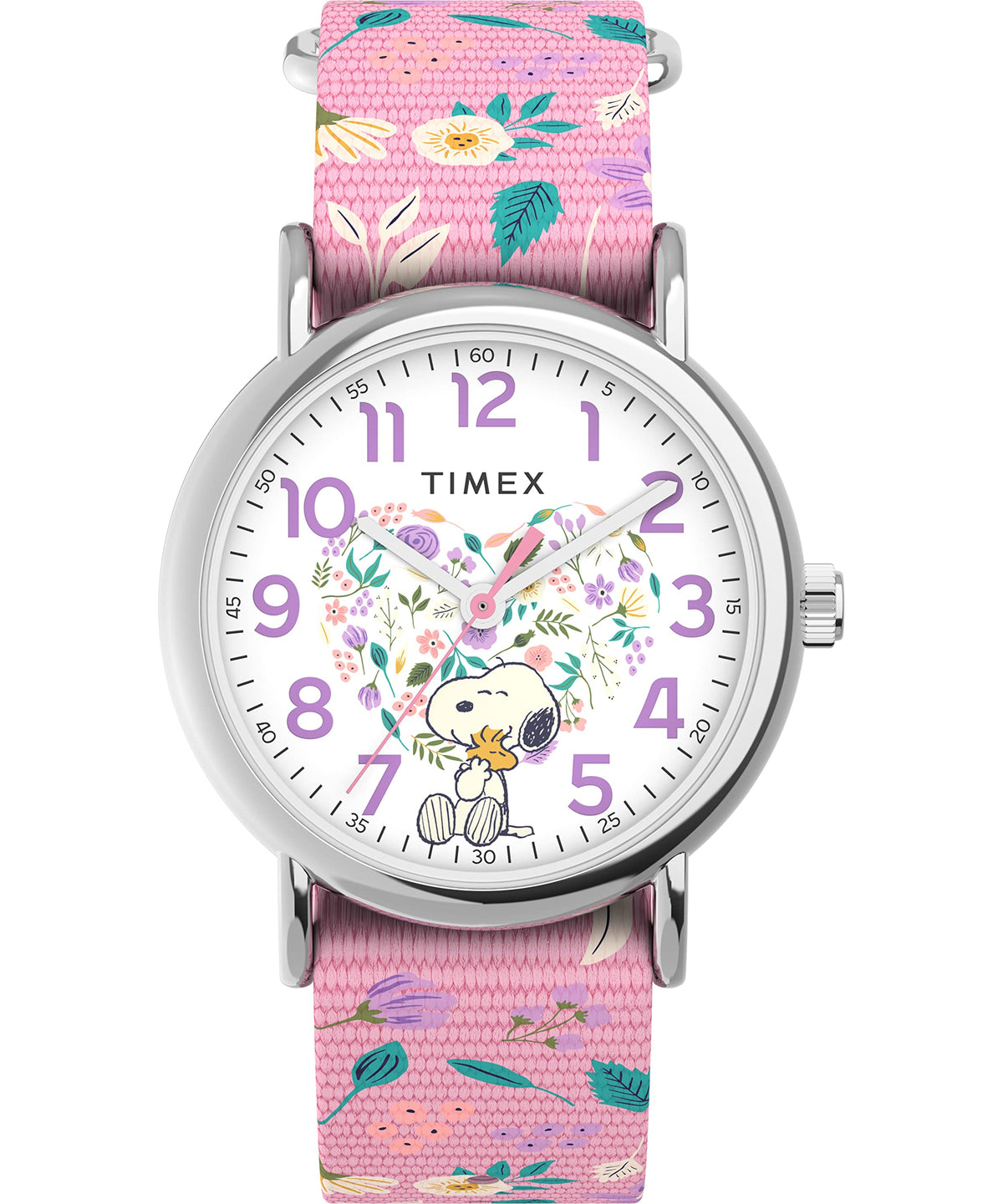 Timex X Peanuts in Bloom Women's Weekend 38mm Watch - Pink