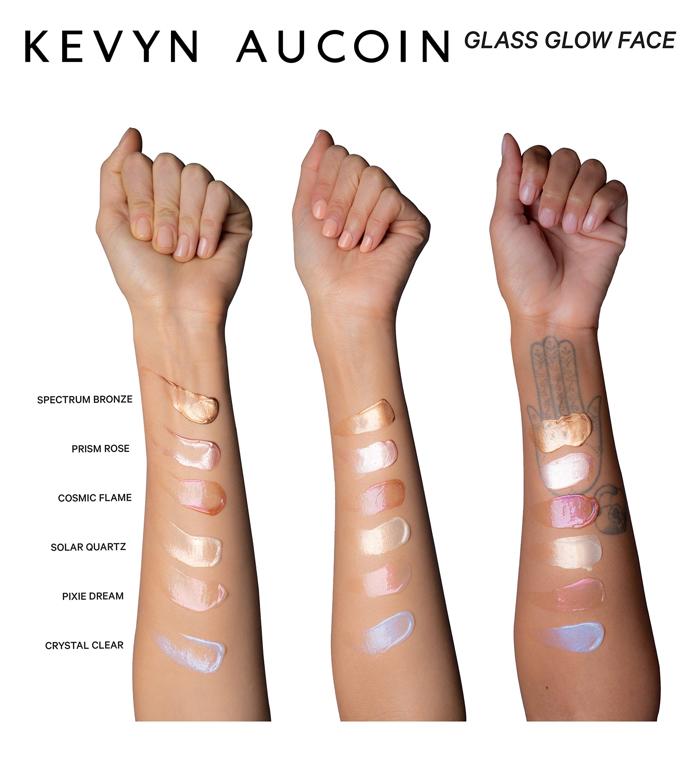 Kevyn Aucoin Glass Glow Face Highlighter - Crystal Clear for Women 1 oz Highlighter