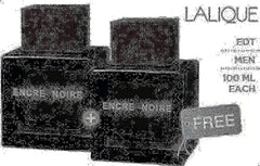 Set of 2 Lalique Encre Noire Eau de Toilette for Men 100 ml