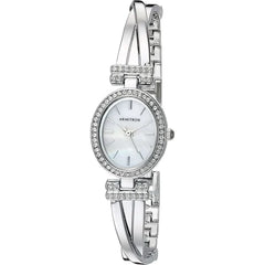 Armitron Women's Crystal Accented Bangle Watch and Bracelet Set, 75/5381