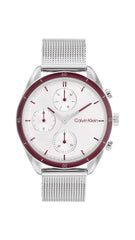 Calvin Klein SPORT MULTI-FUNCTION FOR HER Women's Watch, Analog - Silver White