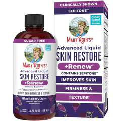 MARYRUTH'S Advanced Liquid Skin Restore + Renew, Reduce Wrinkles, 15.22oz | Clinically Shown in Women to Reduce Fine Wrinkles & Improve Firmness, With Hyaluronic Acid & Vitamin C