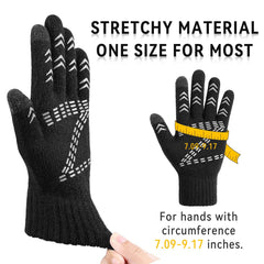 TERRIFI Winter Gloves for Men and Women, Thermal Gloves with Touch Screen Finger, Windproof Warm Glove for Cold Weather, for Driving, Running, Cycling, Hiking
