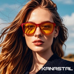 KANASTAL Polarized Sunglasses for Women, Classic Square Mens Sun Glasses, Lightweight Shades for Womens Outdoor 100% UV400 Protection Driving Fishing Golf Outdoor Activities