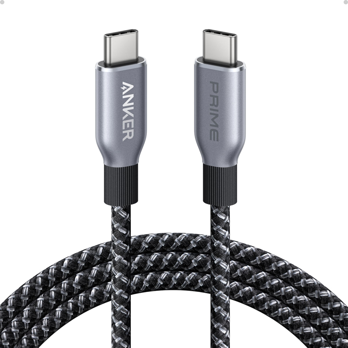 Anker Prime USB C to USB C Cable, 240W 6 ft Fast Charging USBC Cable, Upcycled-Braided Nylon with High Durability, USB 2.0 Cable for iPhone 16/15 Series, MacBook, iPad, Samsung, Huawei, Xiaomi, Vivo