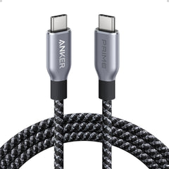 Anker Prime USB C to USB C Cable, 240W 6 ft Fast Charging USBC Cable, Upcycled-Braided Nylon with High Durability, USB 2.0 Cable for iPhone 16/15 Series, MacBook, iPad, Samsung, Huawei, Xiaomi, Vivo