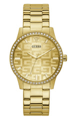 Guess Factory Silver-Tone Logo Analog Watch