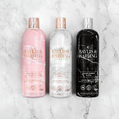 Baylis & Harding Elements Pink Blossom & Lotus Flower Body Wash, 500 ml | Vegan | Floral, Fruity & Coconut Water | Moisturising & Hydrating