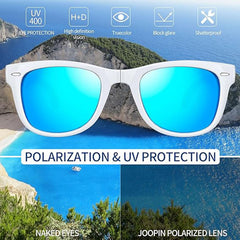 Joopin Folding Sunglasses for Men Women UV400 Protection Easy Carry Foldable Sunglasses for Driving Traveling
