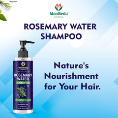 Rosemary Water Shampoo, Anti-Hairfall, Thickens & Strengthens Hair, Paraben-Free, 200ml