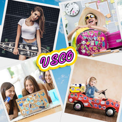 Mumoo Bear 300 Pieces Mixed Stickers for Water Bottles, Vinyl Waterproof Laptop Stickers Aesthetic Cute Colorful Stickers Laptop Luggage Skateboard Computer Stickers for Teens Girls Kids Boys