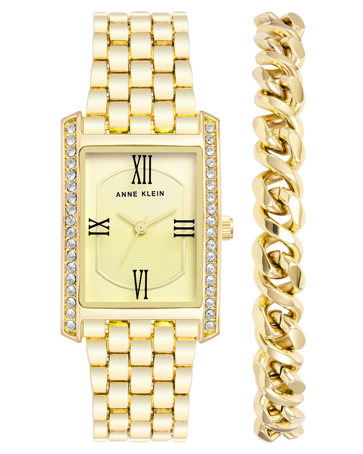 Anne Klein Women Analog Mixed Metal Gold Tone Watch