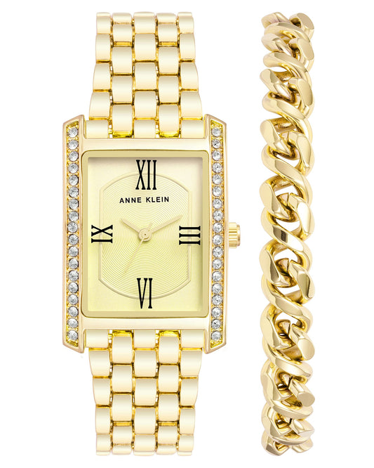 Anne Klein Women Analog Mixed Metal Gold Tone Watch
