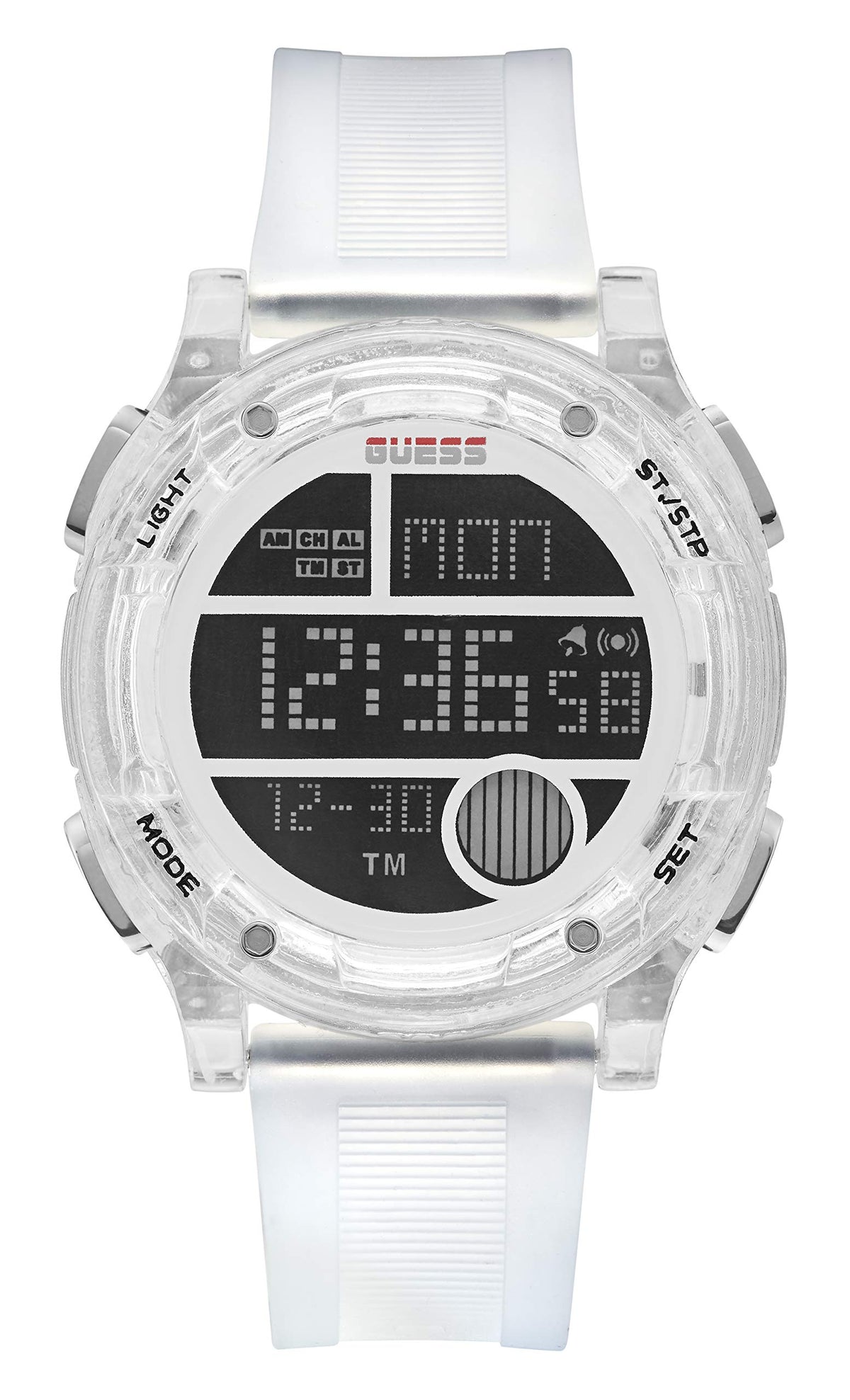 GUESS 45MM Digital Silicone Watch