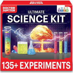Doctor Jupiter Toy Science Kit for Boys & Girls Ages 7-8-9-10-11-12-13-14 | Birthday Gifts for 7+ Year Old Kids | Learning & Education toys, 135+ Experiments