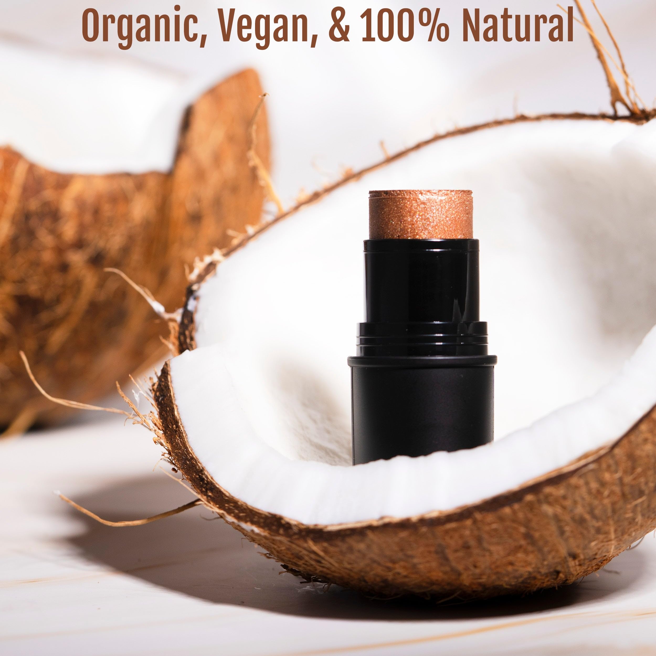 BaeBlu Organic Cheek Tint, 100% Natural Vegan Gluten-Free Cream Bronzer Stick, Made in USA, Sunset