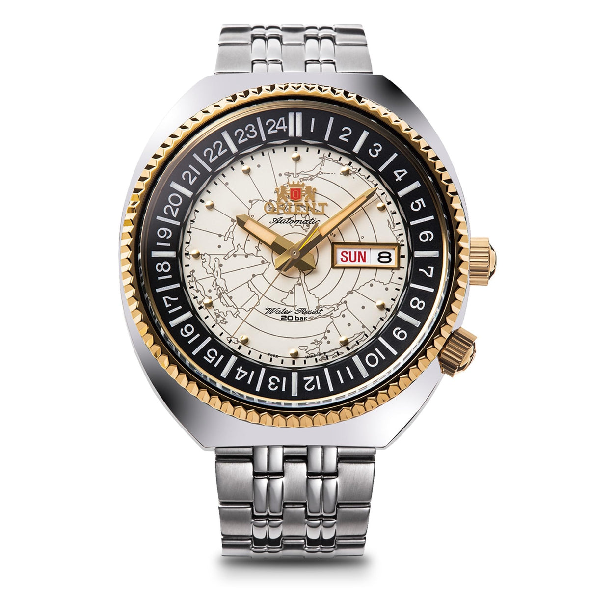 Orient RN-AA0E01S [Orient Men's Metal Revival World Map] Watch Shipped from Japan