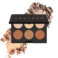 Elizabeth Mott Cruelty-Free and Paraben-Free Contour Kit and Highlighting Powder Palette by - Natural Glow and Contour Kit with 6 Shades
