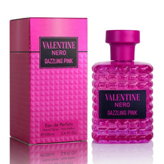 URBAN COLLECTION Valentine Nero Dazzling Pink for Women – Vegan, Cruelty-Free & Paraben-Free Eau De Parfum – Amber Floral Scent – Madagascar Vanilla Base – Elegant 100ml Bottle